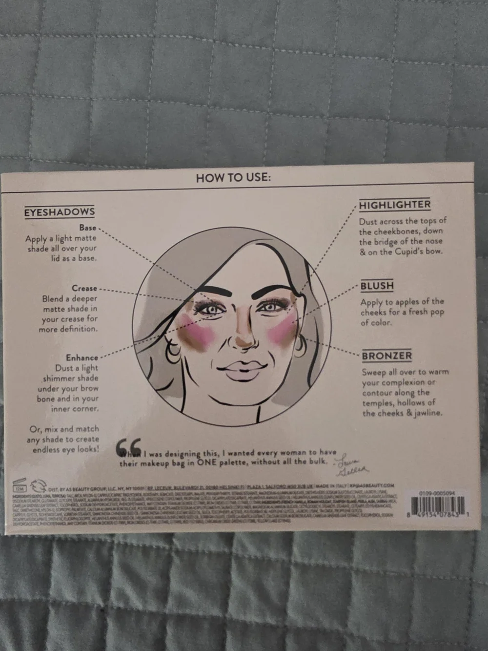 Laura Geller Tuscan Dreams Blush & Face Palette - Pink, Gold, Cream